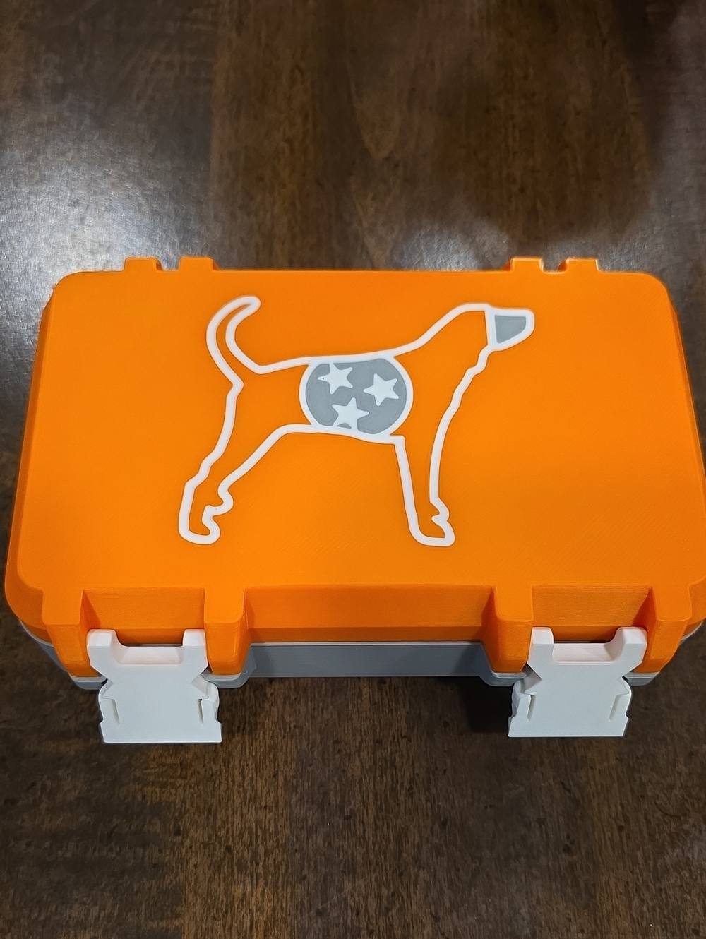 Smokey The Dog, Orange, White, And Gray Golf Ball Case